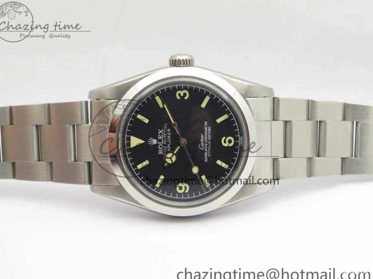 Aaa replica Dial Vintage Black Markers SS 3545 Cartier On Practical Ref.1016 A23J Cream Bracelet Explorer 1103